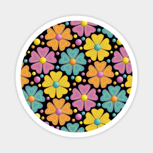 Floral Pattern Art Magnet